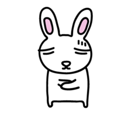 I am a rabbit somehow sticker #11035030