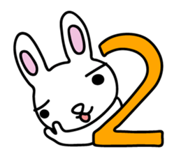 I am a rabbit somehow sticker #11035032