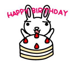 I am a rabbit somehow sticker #11035034