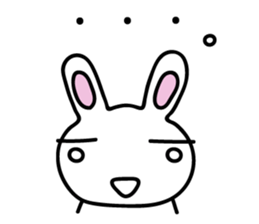 I am a rabbit somehow sticker #11035036