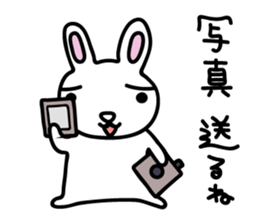 I am a rabbit somehow sticker #11035038