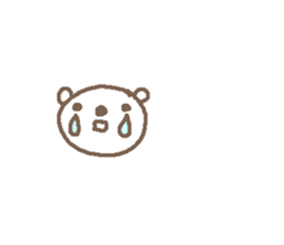 Cute bear text stickers! sticker #11035351