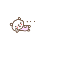 Cute bear text stickers! sticker #11035375