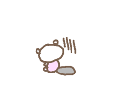 Cute bear text stickers! sticker #11035378