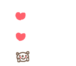 Cute bear text stickers! sticker #11035394
