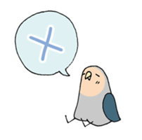 peach-faced lovebird "kozahaji" sticker #11038101