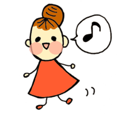 head-taro-girl's every day sticker #11038161