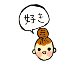 head-taro-girl's every day sticker #11038165