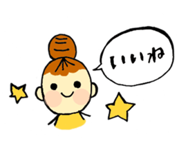 head-taro-girl's every day sticker #11038166