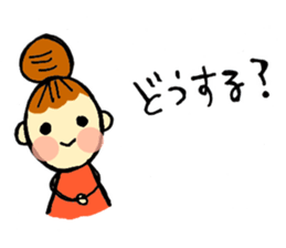 head-taro-girl's every day sticker #11038182