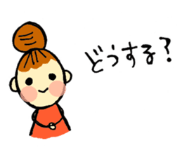 head-taro-girl's every day sticker #11038182