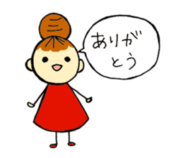 head-taro-girl's every day sticker #11038187