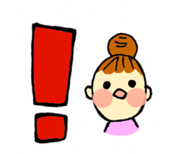 head-taro-girl's every day sticker #11038197