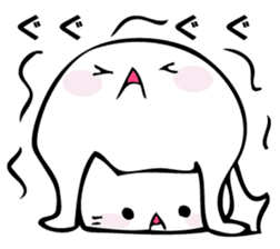 Gentle cat and seal 2. sticker #11039206