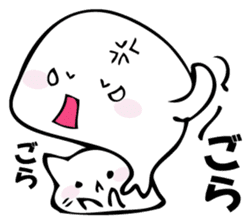 Gentle cat and seal 2. sticker #11039209