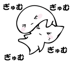 Gentle cat and seal 2. sticker #11039225