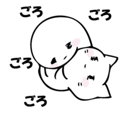 Gentle cat and seal 2. sticker #11039226