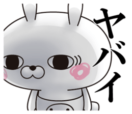 Single eyelid of a rabbit 4 sticker #11039377