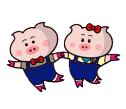 Butachan couple daisakusen! sticker #11039568