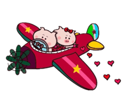 Butachan couple daisakusen! sticker #11039570