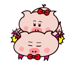 Butachan couple daisakusen! sticker #11039571