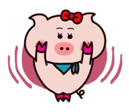 Butachan couple daisakusen! sticker #11039573