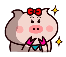 Butachan couple daisakusen! sticker #11039575