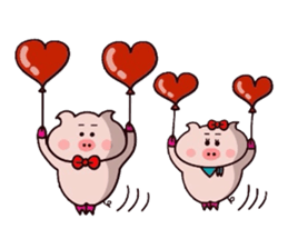 Butachan couple daisakusen! sticker #11039579