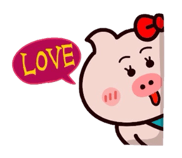 Butachan couple daisakusen! sticker #11039586