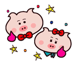 Butachan couple daisakusen! sticker #11039588