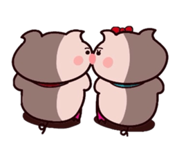 Butachan couple daisakusen! sticker #11039591