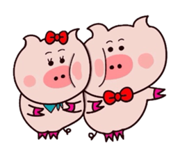 Butachan couple daisakusen! sticker #11039594