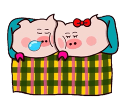 Butachan couple daisakusen! sticker #11039598