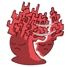 Pretty Red Coral sticker #11039642