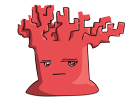 Pretty Red Coral sticker #11039653