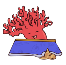 Pretty Red Coral sticker #11039654
