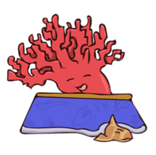 Pretty Red Coral sticker #11039654