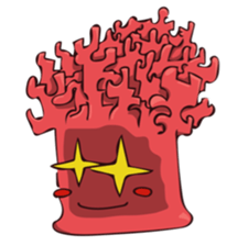 Pretty Red Coral sticker #11039668