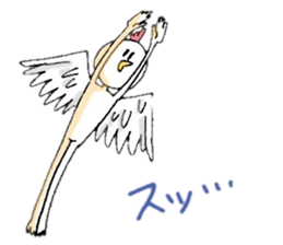 Bird person - SHIRAKICHI- sticker #11039917