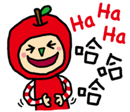 Apple and strawberry sticker #11040091