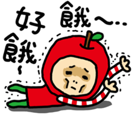 Apple and strawberry sticker #11040101