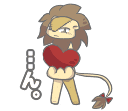 The Stuffed  Lion "Ronetia" Sticker sticker #11041699