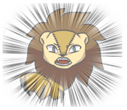 The Stuffed  Lion "Ronetia" Sticker sticker #11041708