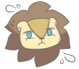 The Stuffed  Lion "Ronetia" Sticker sticker #11041709