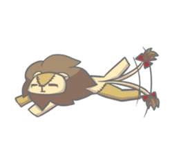 The Stuffed  Lion "Ronetia" Sticker sticker #11041711