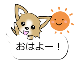 Sticker of Conversation Chihuahua sticker #11042841