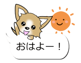 Sticker of Conversation Chihuahua sticker #11042841