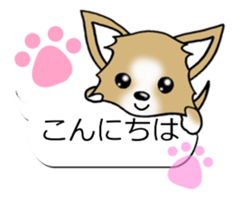Sticker of Conversation Chihuahua sticker #11042842