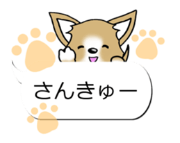 Sticker of Conversation Chihuahua sticker #11042845