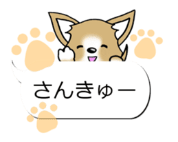 Sticker of Conversation Chihuahua sticker #11042845
